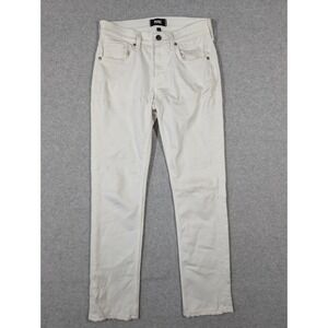 Paige Women Jeans‎ 28x29 Lennox White Skinny Stretch 5 Pocket Mid Rise FLAWS